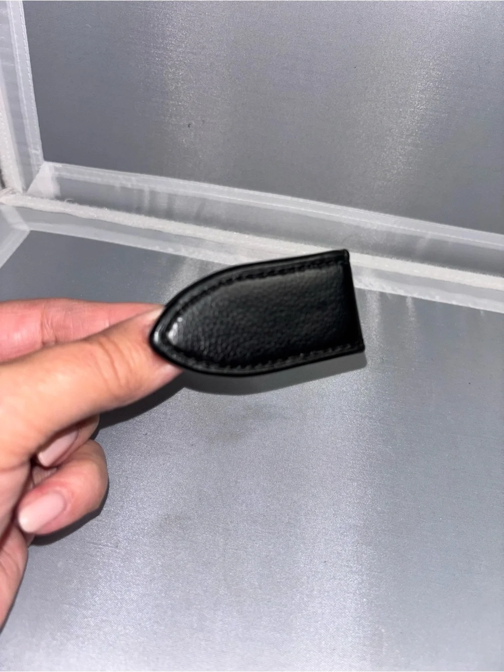 Coach Black Leather Money Clip